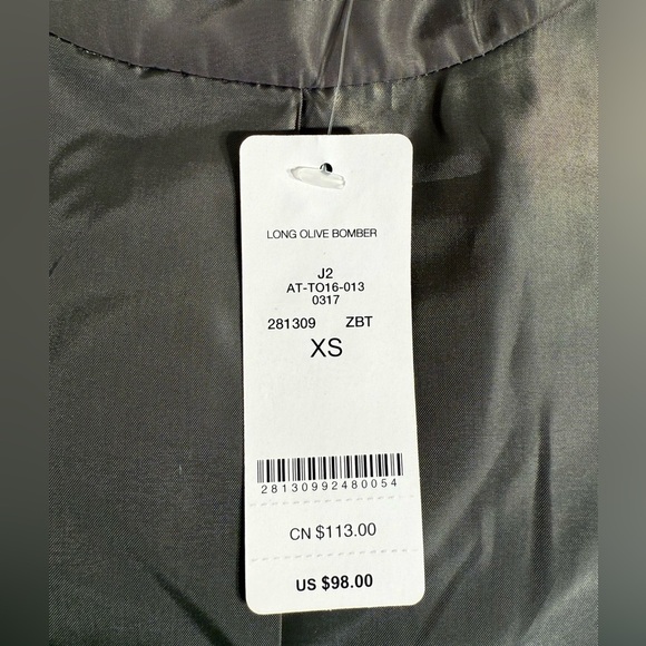 Y2K Bebe $98 Long Bomber Utility Jacket - Military / Olive Green - XS (0-2) - Picture 8 of 8